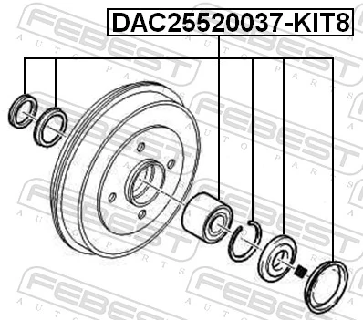 DAC25520037KIT8 Febest