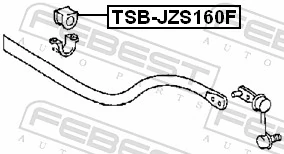 TSBJZS160F Febest Разрезная втулка стабилизатора