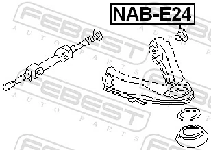 NABE24 Febest Сайлентблок нижнего переднего рычага