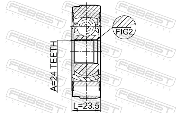 Задняя граната кардана переднего Posterparts BB1092 цена, от 33.36 USD