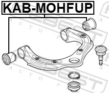 KABMOHFUP Febest Сайлентблок верхней передней подвески