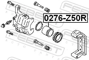0276Z50R Febest Поршень тормозного суппорта заднего