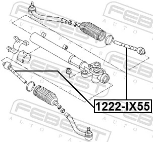 1222IX55 Febest Тяги рулевые