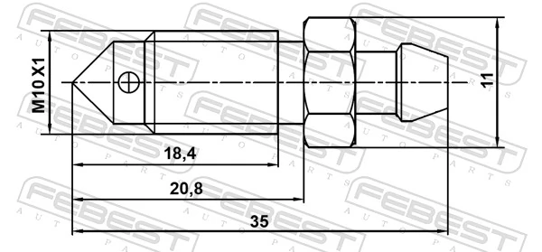 Штуцер прокачки суппорта тормозного переднего Daihatsu 4754712010 цена, от 2.85 USD