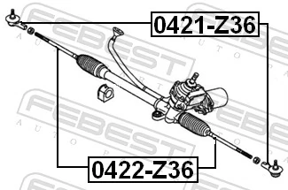 0422Z36 Febest Тяги рулевые