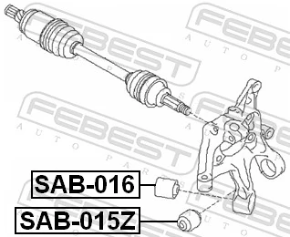 SAB015Z Febest Сайлентблок цапфы