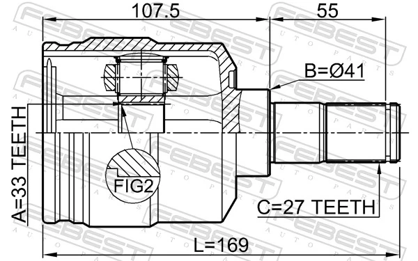Граната внутренняя передняя левая на Hyundai Tucson III TL