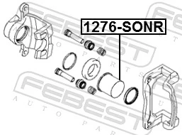 1276SONR Febest Поршень тормозного суппорта заднего