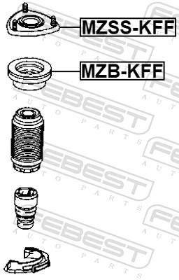 MZBKFF Febest Подшипник верхней опоры