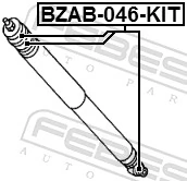 BZAB046KIT Febest втулка крепления заднего амортизатора