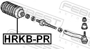 HRKBPR Febest Пыльник рулевой тяги