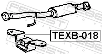 TEXB018 Febest Соединитель выхлопной передний