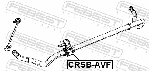 CRSBAVF Febest Разрезная втулка стабилизатора