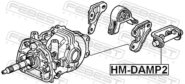 HMDAMP2 Febest Демпфер динамических колебаний заднего редуктора