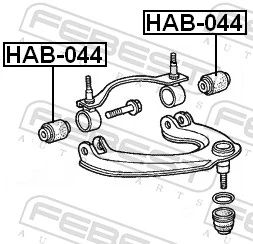 HAB044 Febest Сайлентблок верхней передней подвески
