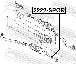 2222SPOR Febest Тяги рулевые