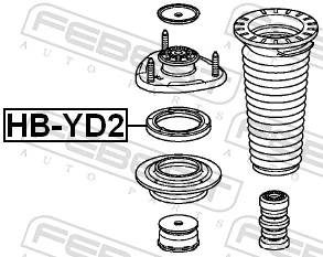 HBYD2 Febest Подшипник верхней опоры
