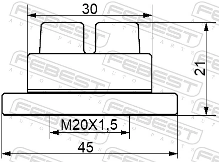 STD502 Standart Гайка шестигранная ступицы