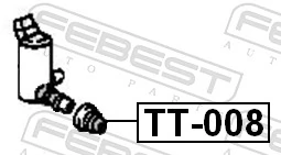 TT008 Febest Кольцо уплотнительное насоса омывателя