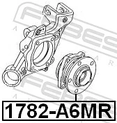 1782A6MR Febest Ступица задняя