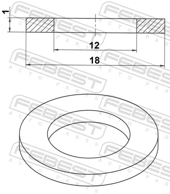 MF660064 Chery Кольцо уплотнительное трубок системы смазки
