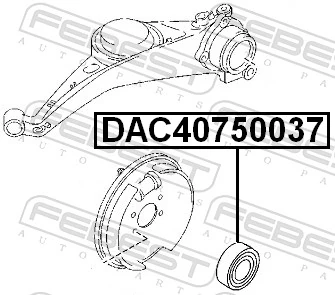 Подшипник задней ступицы 4086829 Ford