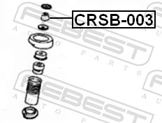 CRSB003 Febest Втулка штока амортизатора заднего