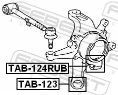 TAB124RUB Febest Сайлентблок цапфы