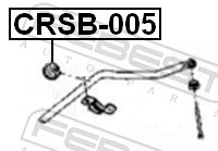 CRSB005 Febest Разрезная втулка стабилизатора