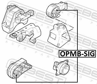 Гидроопора двигателя передняя Polcar OPEM079 цена, от 18.60 USD