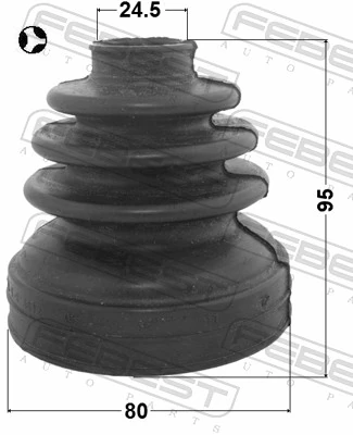 Bota de proteção interna de junta homocinética do semieixo dianteiro Hyundai Sonata 6 YF