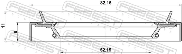 95HDS54820811X Febest Сальник передней ступицы внутренний