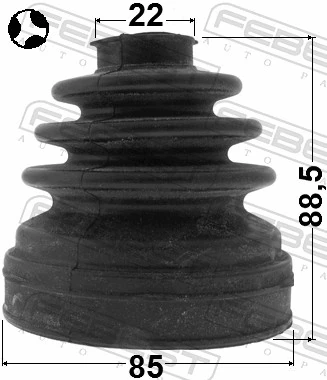 0515BK23LHT Febest Пыльник гранаты внутренний, левый