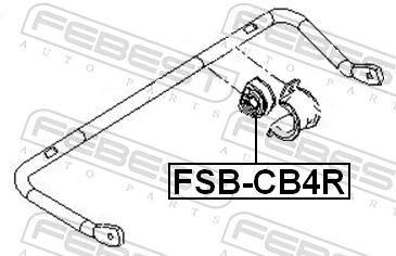 FSBCB4R Febest Прокладка стабильзатора заднего