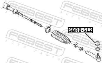 SBRBS12 Febest Пыльник рулевого наконечника