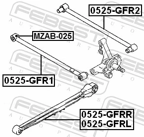 Сайлентблок тяги поперечной, задней подвески BBC 5F1101 цена, от 3.82 USD