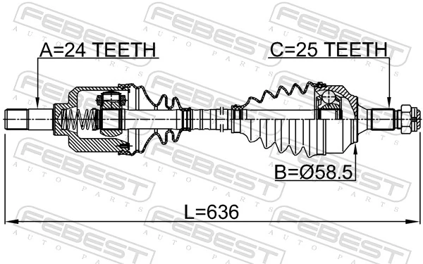 Купить DS6733L BGA Привод в сборе левый