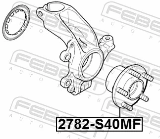 2782S40MF Febest Ступица колеса передняя