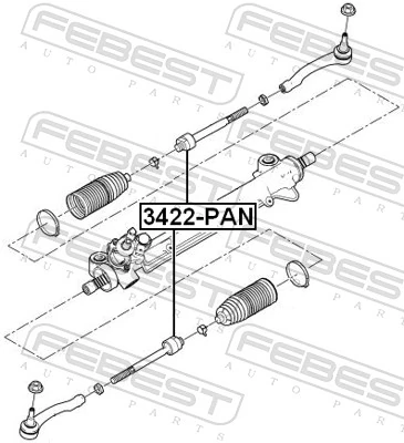 3422PAN Febest Тяги рулевые