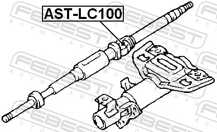 ASTLC100 Febest Рулевой вал, верхний