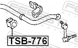 TSB776 Febest Разрезная втулка стабилизатора