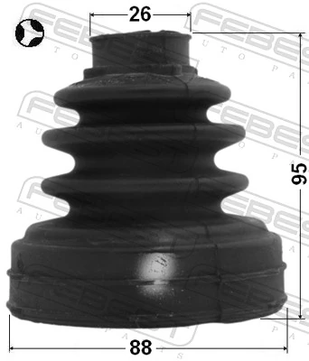 Пыльник шарнира угловых скоростей внутренний передний DP Group B94085 цена, от 5.93 USD