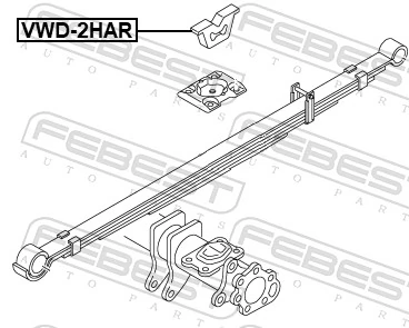 VWD2HAR Febest Отбойник задней рессоры