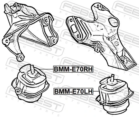 50505510 Fiat/Alfa/Lancia Подушка (опора) двигателя, левая