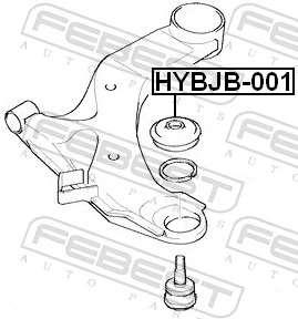 HYBJB001 Febest Пыльник опоры шаровой нижней