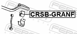CRSBGRANF Febest Разрезная втулка стабилизатора