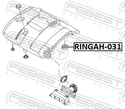 RINGAH031 Febest Прокладка дроссельной заслонки