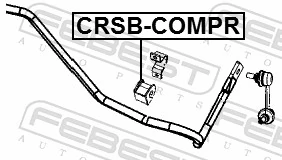 CRSBCOMPR Febest Прокладка стабильзатора заднего