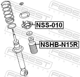 NSHBN15R Febest Пыльник заднего амортизатора