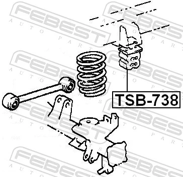 TSB738 Febest Буфер амортизатора заднего